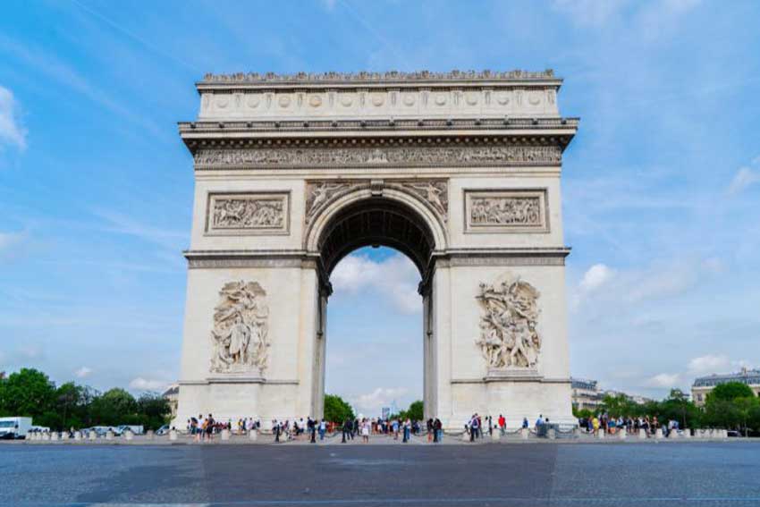arc_de_triomphe itineraire paris a pied