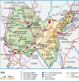 carte et plan Ain