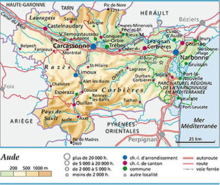 carte et plan Aude