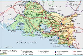 carte du departement 13