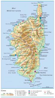 carte et plan Corse-du-Sud