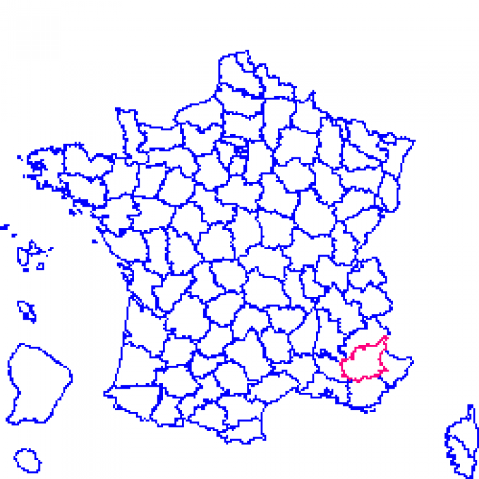 Alpes-de-Haute-Provence sur la carte de france 04 sur la carte de france