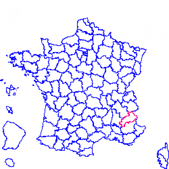 05 sur la carte de france