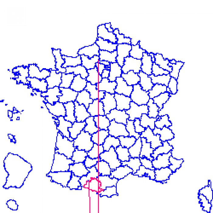 09 sur la carte de france