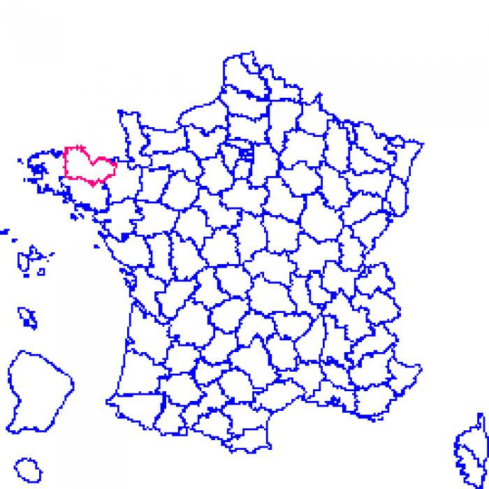 22 sur la carte de france