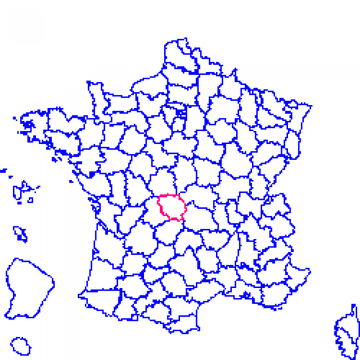 Creuse sur la carte de france 23 sur la carte de france