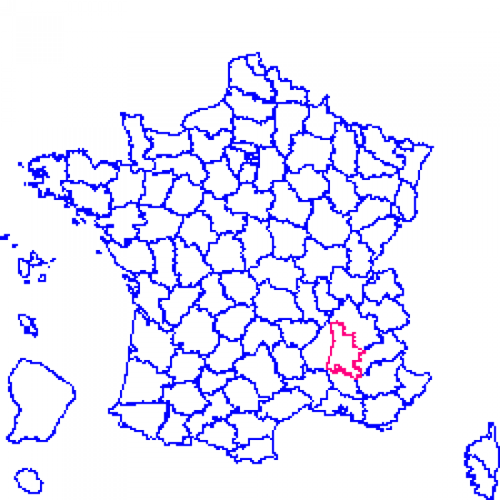 Drôme sur la carte de france 26 sur la carte de france