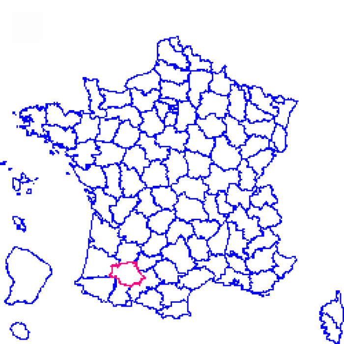 32 sur la carte de france