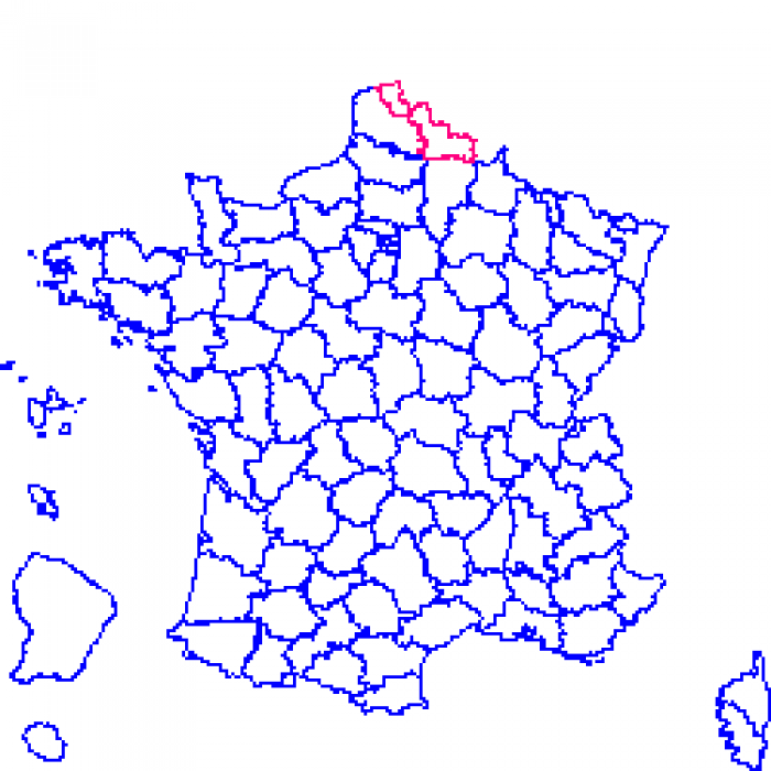 59 sur la carte de france