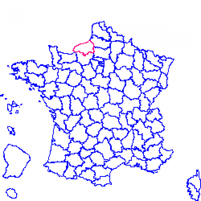 76 sur la carte de france