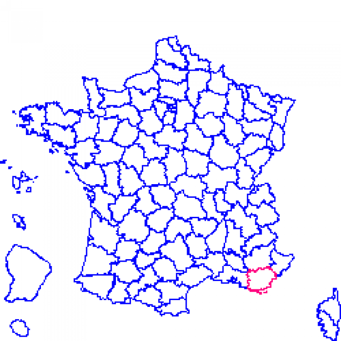 83 sur la carte de france