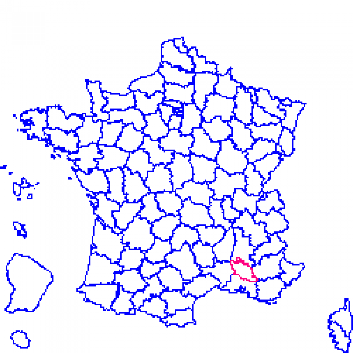Vaucluse sur la carte de france 84 sur la carte de france