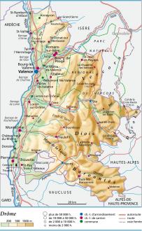 carte et plan Drôme