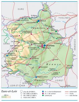 carte et plan Eure-et-Loir