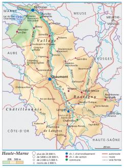 carte et plan Haute-Marne