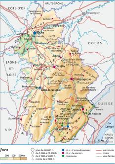 carte et plan Jura