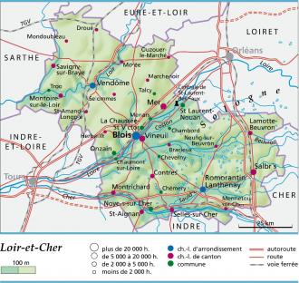 carte et plan Loir-et-Cher