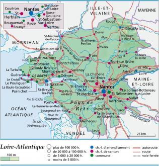 carte et plan Loire-Atlantique