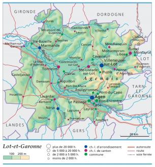 carte et plan Lot-et-Garonne