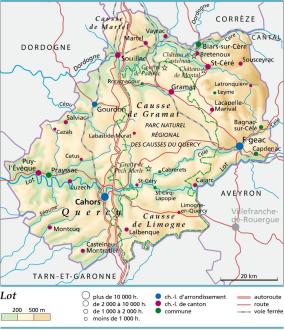 carte du lot