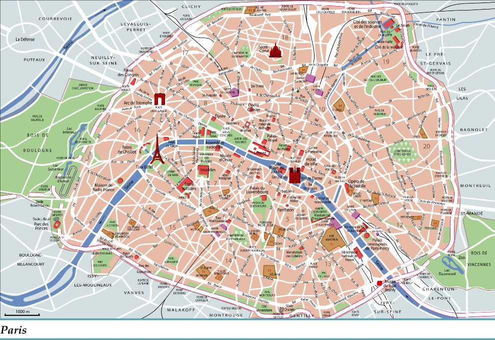 carte et plan du département dePARIS carte département Paris