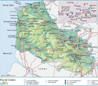 carte et plan Pas-de-Calais