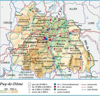 carte et plan Puy-de-Dôme