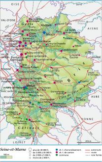 carte et plan Seine-et-Marne