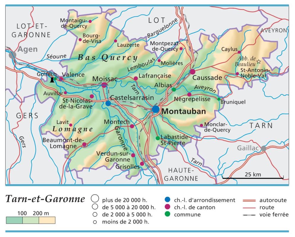 carte département Tarn-et-Garonne